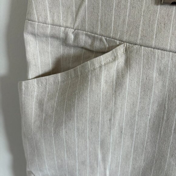 NORTHERN REFLECTIONS PULL-ON LINEN BLEND PINSTRIPE PANTS TROUSERS NEW SIZE XXL - Picture 3 of 7